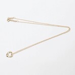 Tiffany & Co. // 18k Rose Gold Open Heart Necklace // 15.94" // Store Display