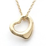 Tiffany & Co. // 18k Rose Gold Open Heart Necklace // 15.94" // Store Display