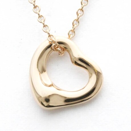 Tiffany & Co. // 18k Rose Gold Open Heart Necklace // 15.94" // Store Display