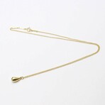 Tiffany & Co. // 18k Yellow Gold Teardrop Necklace // 16.14" // Store Display