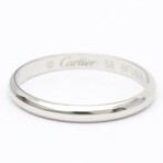 Cartier // Patinum 1895 Wedding Ring // Ring Size: 8.25 // Store Display