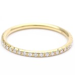 Tiffany & Co. // 18k Yellow Gold Metro Full Diamond Ring // Ring Size: 5 // Store Display