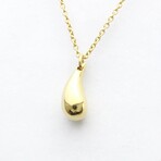 Tiffany & Co. // 18k Yellow Gold Teardrop Necklace // 16.14" // Store Display