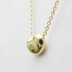 Tiffany & Co. // 18k Yellow Gold Bean Necklace // 16.14" // Store Display