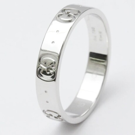 Gucci // 18k White Gold Icon Ring // Ring Size: 7 // Store Display