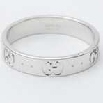 Gucci // 18k White Gold Icon Ring // Ring Size: 7 // Store Display