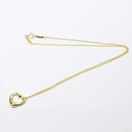 Tiffany & Co. // 18k Yellow Gold Open Heart Diamond Necklace // 16.14" // Store Display