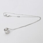 Gucci // 18k White Gold G Icon Necklace // 14.96"-15.74" // Store Display