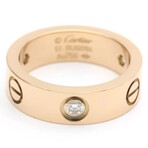 Cartier // 18k Rose Gold Love Diamond Ring // Ring Size: 5.75 // Store Display