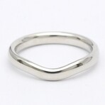 Tiffany & Co. // Platinum Curved Band Ring // Ring Size: 6.5 // Store Display