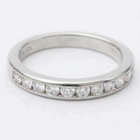 Tiffany & Co. // Platinum Diamonds Ring // Ring Size: 5.5 // Store Display