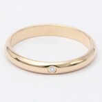 Cartier // 18k Rose Gold Wedding Band Ring Diamond // Ring Size: 4.75 // Store Display