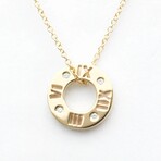 Tiffany & Co. // 18k Rose Gold Atlas Pierced Necklace With Diamond // 15.94" // Store Display