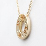 Tiffany & Co. // 18k Rose Gold Atlas Pierced Necklace With Diamond // 15.94" // Store Display