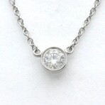 Tiffany & Co. // Platinum Diamonds By The Yard Diamond Necklace // 15.94" // Store Display