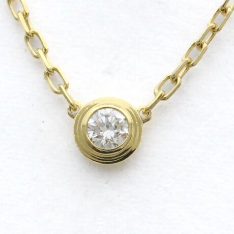 Cartier // 18k Yellow Gold Diamants Légers De Cartier Diamond Necklace // 14.96"-16.14" // Store Display