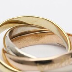 Cartier // 18k Rose Gold + 18k White Gold + 18k Yellow Gold Trinity Diamond Ring // Ring Size: 5.25 // Store Display