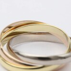 Cartier // 18k Rose Gold + 18k White Gold + 18k Yellow Gold Trinity Ring // Ring Size: 6.25 // Store Display