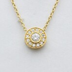 Tiffany & Co. // 18k Yellow Gold Circlet Mini Diamond Necklace // 16.14" // Store Display