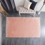 Plush Tassel Rug // Powder (3.9' x 10.9')