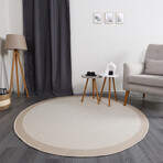 Jute Sisal Round Rug // Beige (3.9' x 3.9')