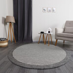 Jute Sisal Round Rug // Gray (3.9' x 3.9')