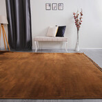 Plush Tassel Rug // Brown (3.9' x 10.9')