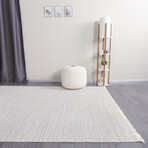 Chenille Woven Rug // Cream (2.5' x 4.9')