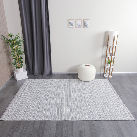 Chenille Woven Rug // Gray (2.5' x 4.9')