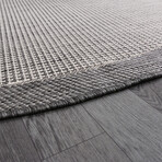 Jute Sisal Round Rug // Gray (3.9' x 3.9')