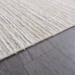 Chenille Woven Rug // Cream (2.5' x 4.9')