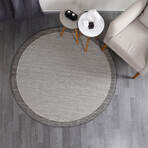 Jute Sisal Round Rug // Gray (3.9' x 3.9')