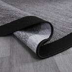 Jute Sisal Round Rug // Smoked Black (3.9' x 3.9')