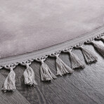 Round Tassel Rug // Gray (3.9' x 3.9')