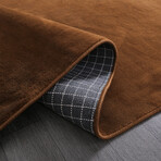 Plush Tassel Rug // Brown (3.9' x 10.9')