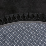 Round Tassel Rug // Black (3.9' x 3.9')