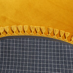 Round Tassel Rug // Mustard (3.9' x 3.9')