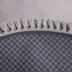 Round Tassel Rug // Gray (3.9' x 3.9')