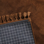 Plush Tassel Rug // Brown (3.9' x 10.9')