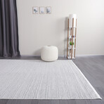 Chenille Woven Rug // White (2.5' x 4.9')