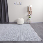 Chenille Woven Rug // Blue (2.5' x 4.9')