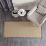 Jute Sisal Rug // Beige + Coffee (2.9' x 4.9')