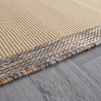 Jute Sisal Rug // Beige + Coffee (2.9' x 4.9')