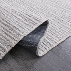 Chenille Woven Rug // White (2.5' x 4.9')