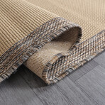 Jute Sisal Rug // Beige + Coffee (2.9' x 4.9')