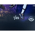 LeBron James // Autographed Lakers Game-Used Floor in Case #1/23