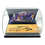 LeBron James // Autographed Lakers Game-Used Floor in Case #1/23