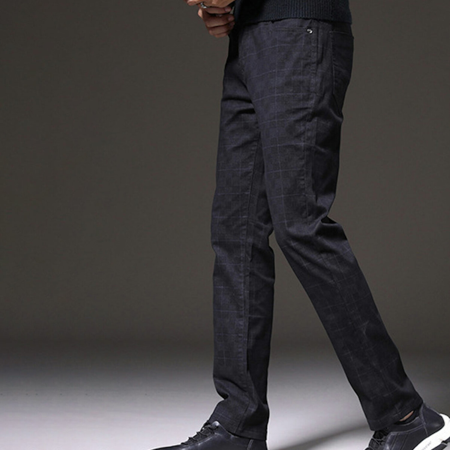 Plaid Chino Pants // Style 1 // Black (34) - Celino Chino Pants - Touch ...
