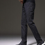 Plaid Chino Pants // Style 1 // Black (34)