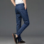 Plaid Chino Pants // Style 3 // Blue (30)